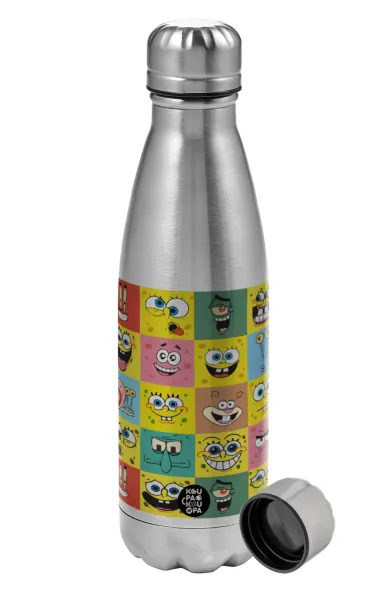 BOB spongebob and friends — Metallic water bottle, stainless steel, 750ml