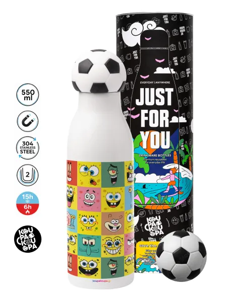 BOB spongebob and friends — Soccer Metal mug thermos, double wall, 550ml