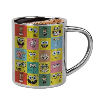 BOB spongebob and friends, Double-wall metal cup for espresso (220ml)