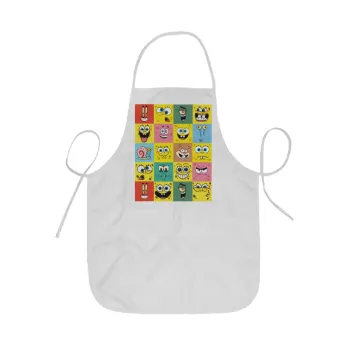 BOB spongebob and friends, Ποδιά Σεφ ολόσωμη κοντή  Παιδική (44x62cm)