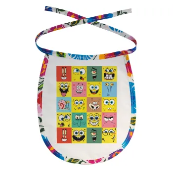 Ο μπομπ και οι φίλοι του, Σαλιάρα μωρού αλέκιαστη με κορδόνι Χρωματιστή