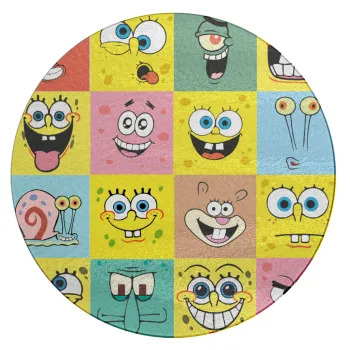 BOB spongebob and friends, Επιφάνεια κοπής γυάλινη στρογγυλή (30cm)