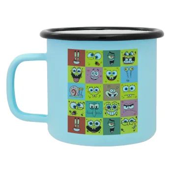 Ο μπομπ και οι φίλοι του, Κούπα Μεταλλική εμαγιέ ΜΑΤ σιέλ 360ml