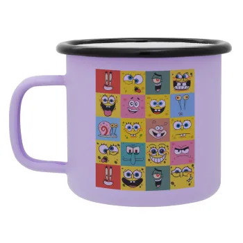 Ο μπομπ και οι φίλοι του, Κούπα Μεταλλική εμαγιέ ΜΑΤ Light Pastel Purple 360ml