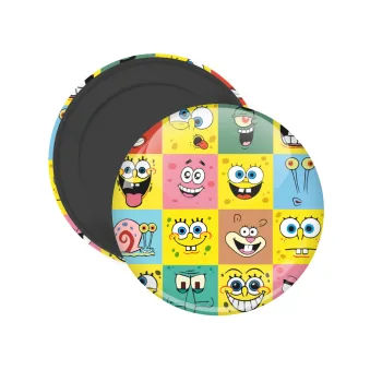 BOB spongebob and friends, Μαγνητάκι ψυγείου στρογγυλό διάστασης 5cm