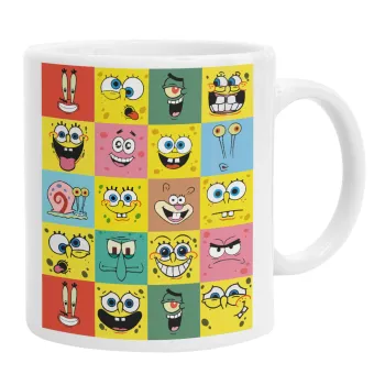 BOB spongebob and friends, Ceramic coffee mug, 330ml