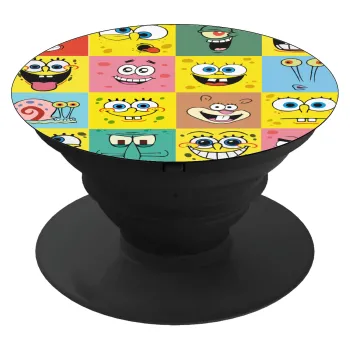BOB spongebob and friends, Phone Holders Stand  Black Hand-held Mobile Phone Holder