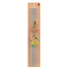 Easter Set, wooden keychain & scented Easter candle flat (30cm) (GRAY)