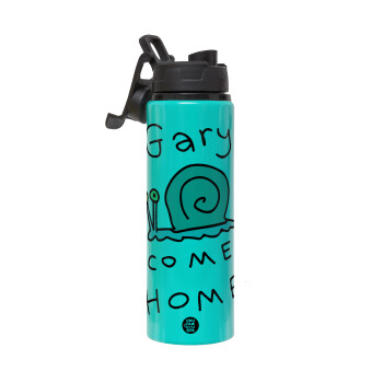 Gary come home, Metallic water bottle with safety lid, 850ml aluminum