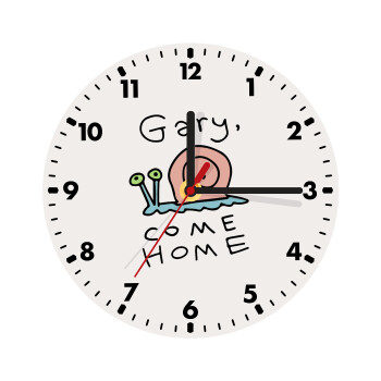 Gary come home, Wooden wall clock (20cm)