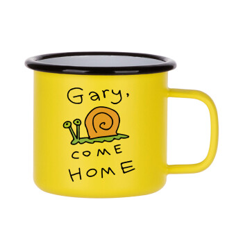 Gary come home, Κούπα Μεταλλική εμαγιέ ΜΑΤ Κίτρινη 360ml