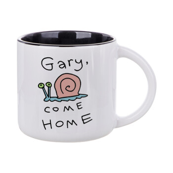 Gary come home, Κούπα κεραμική 400ml Λευκή/Μαύρη