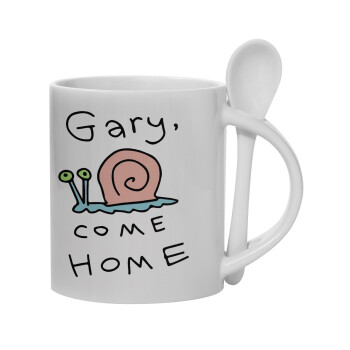 Gary come home, Κούπα, κεραμική με κουταλάκι, 330ml (1 τεμάχιο)