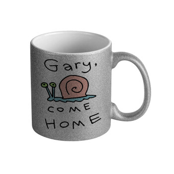 Gary come home, Κούπα Ασημένια Glitter που γυαλίζει, κεραμική, 330ml