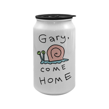 Gary come home, Κούπα ταξιδιού μεταλλική με καπάκι (tin-can) 500ml