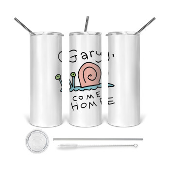 Gary come home, 360 Eco friendly stainless steel tumbler 600ml, with metal straw & cleaning brush