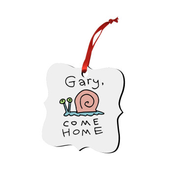 Gary come home, Χριστουγεννιάτικο στολίδι polygon ξύλινο 7.5cm