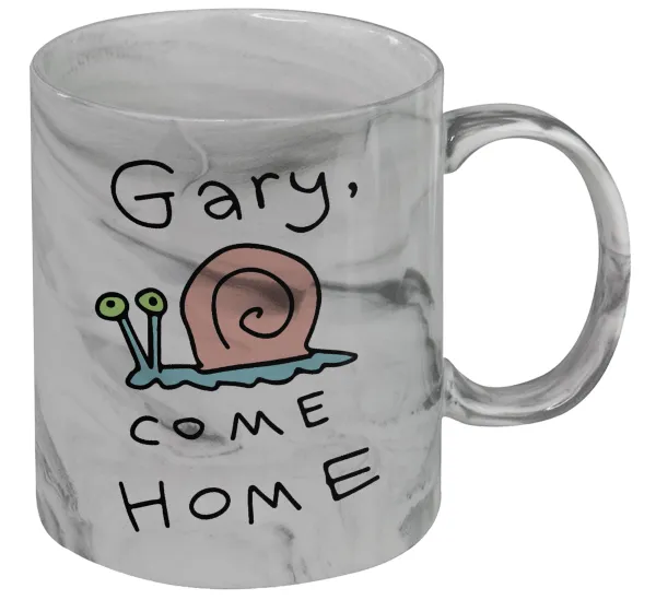 Gary come home — Κούπα κεραμική, marble style (μάρμαρο), 330ml