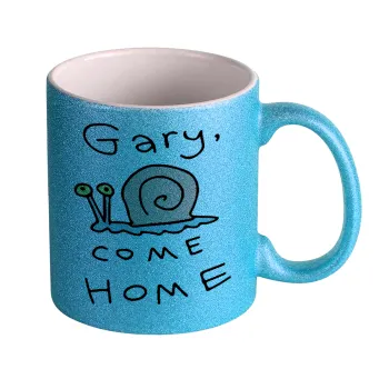 Gary come home, Κούπα Σιέλ Glitter που γυαλίζει, κεραμική, 330ml