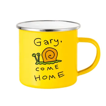 Gary come home, Yellow Enamel Metallic Cup 360ml