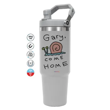 Gary come home, ΓΚΡΙ χρώματος Θερμός Ανοξείδωτο 890ml (30oz) με χερούλι