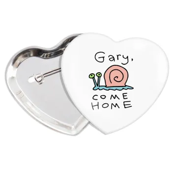 Gary come home, Κονκάρδα παραμάνα καρδιά (57x52mm)