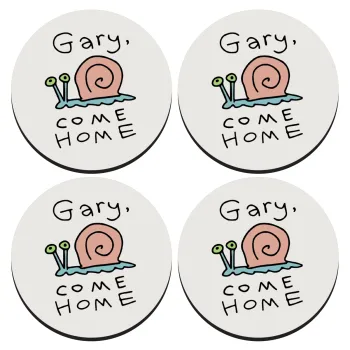 Gary come home, ΣΕΤ 4 Σουβέρ ξύλινα στρογγυλά (9cm)