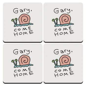 Gary come home, ΣΕΤ 4 Σουβέρ ξύλινα τετράγωνα (9cm)