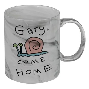 Gary come home, Κούπα κεραμική, marble style (μάρμαρο), 330ml