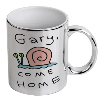 Gary come home, Κούπα κεραμική, ασημένια καθρέπτης, 330ml