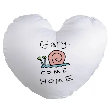 Gary come home, Μαξιλάρι καναπέ καρδιά 40x40cm περιέχεται το  γέμισμα
