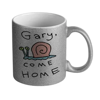 Gary come home, Κούπα Ασημένια Glitter που γυαλίζει, κεραμική, 330ml