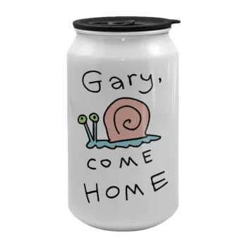 Gary come home, Κούπα ταξιδιού μεταλλική με καπάκι (tin-can) 500ml