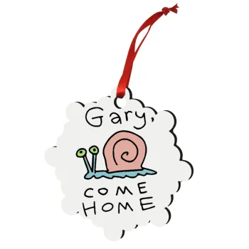 Gary come home, Στολίδι Χριστουγεννιάτικο στολίδι snowflake ξύλινο 7.5cm