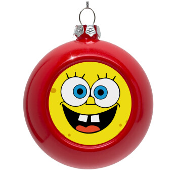 BOB, Red Christmas tree ornament bauble 8cm