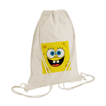 BOB, Backpack bag GYMBAG natural (28x40cm)