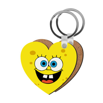 Μπομπ, Μπρελόκ Ξύλινο καρδιά MDF