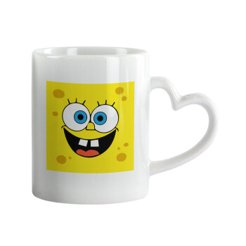 BOB, Mug heart handle, ceramic, 330ml