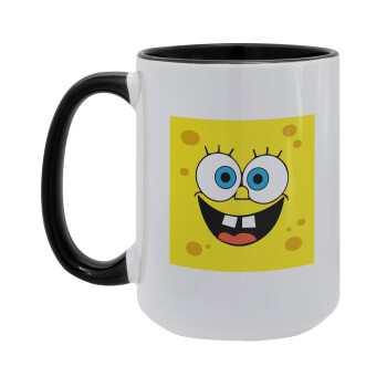 Μπομπ, Κούπα Mega 15oz, κεραμική Μαύρη, 450ml