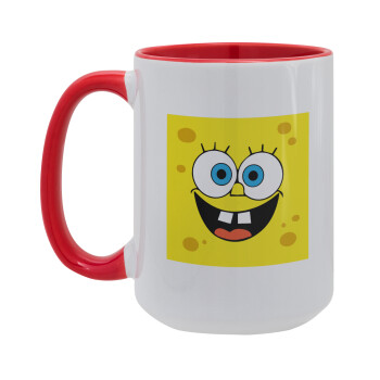 BOB, Κούπα Mega 15oz, κεραμική Κόκκινη, 450ml