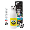 Soccer Metal mug thermos, double wall, 550ml
