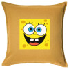 Μαξιλάρι καναπέ Κίτρινο 100% βαμβάκι, περιέχεται το γέμισμα (50x50cm)