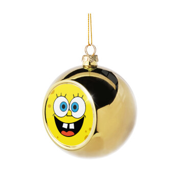 Μπομπ, Χριστουγεννιάτικη μπάλα δένδρου Χρυσή 8cm