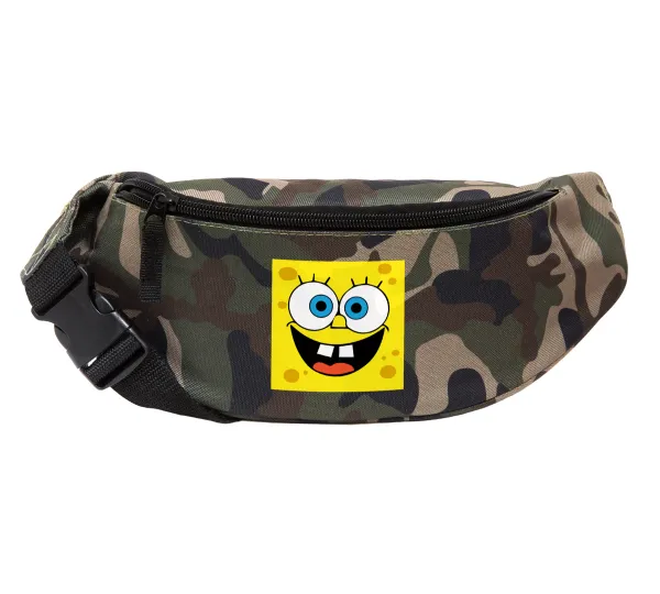 BOB — Unisex waist bag (banana) in Jungle camouflage color with 2 pockets