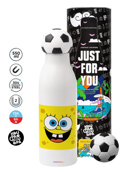 BOB — Soccer Metal mug thermos, double wall, 550ml