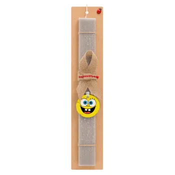 BOB, Easter Set, wooden keychain & scented Easter candle flat (30cm) (GRAY)