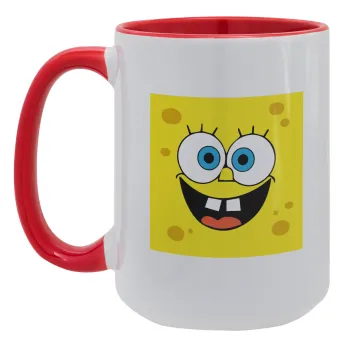 BOB, Κούπα Mega 15oz, κεραμική Κόκκινη, 450ml