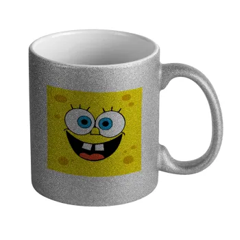 BOB, Κούπα Ασημένια Glitter που γυαλίζει, κεραμική, 330ml