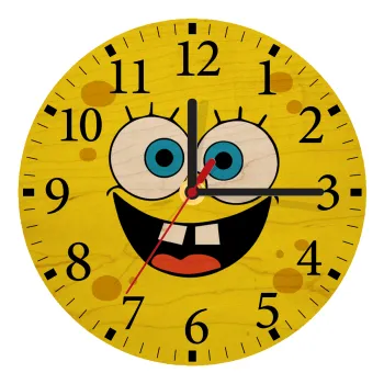 Μπομπ, Ρολόι τοίχου ξύλινο plywood (20cm)