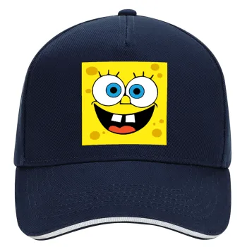 BOB, DRILL Adult Ultimate Hat BLUE/WHITE, (100% COTTON, ADULT, UNISEX, ONE SIZE)